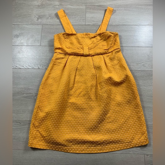 See By Chloe Orange Bow Square Neckline Mini Dress - Picture 4 of 12